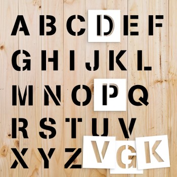 Pochoirs lettres