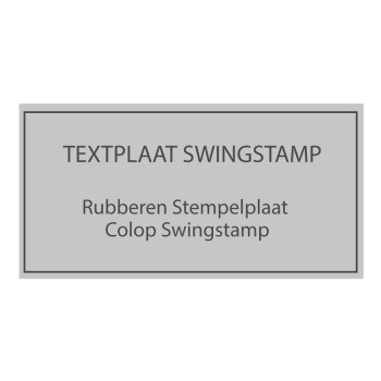 Plaque de texte séparé pour les cachets Colop Swing