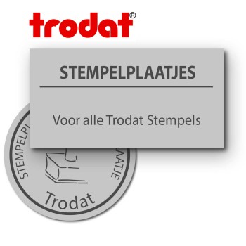 Plaque de texte séparé pour les cachets Trodat Printy